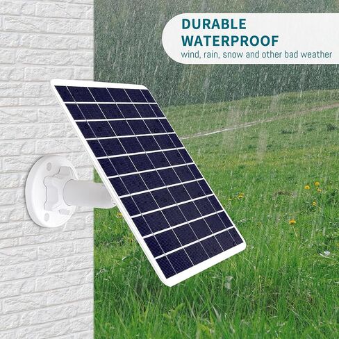 8W Solar Panel Compatible with Google Nest Camera Outdoor & Indoor (Battery Version-2nd Generation), Solar Power Charger for Google Nest Cam with Indicator Light,13ft Cable IP66 Weatherproof Panel in Saudi Arabia
