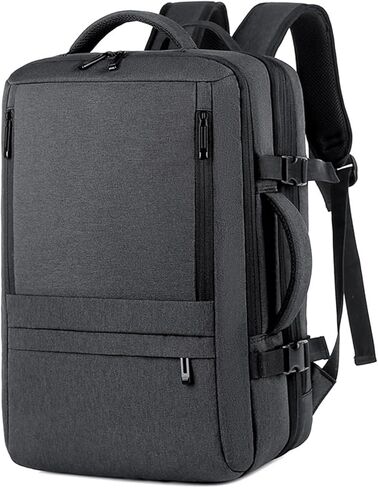 Travel Backpack, Extra Large Travel Backpack, Carry on Backpack, 40L Expandable Flight Approved Water Resistant Luggage 17 Inch Laptop Casual Daypack with USB Port, Travel Gifts for Men,A in Saudi Arabia