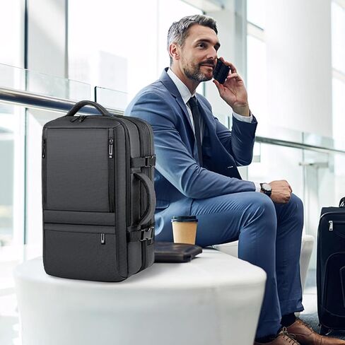 Travel Backpack, Extra Large Travel Backpack, Carry on Backpack, 40L Expandable Flight Approved Water Resistant Luggage 17 Inch Laptop Casual Daypack with USB Port, Travel Gifts for Men,A in Saudi Arabia