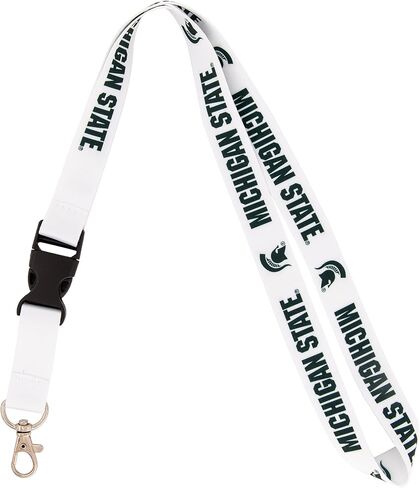 Desert Cactus Michigan State University Lanyard Spartans MSU Car Keys ID Badge Holder Keychain Detachable Breakaway Snap Buckle (Gray) in Saudi Arabia