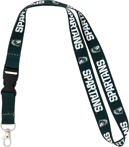 Desert Cactus Michigan State University Lanyard Spartans MSU Car Keys ID Badge Holder Keychain Detachable Breakaway Snap Buckle (Gray) in Saudi Arabia