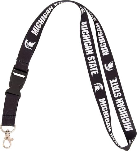 Desert Cactus Michigan State University Lanyard Spartans MSU Car Keys ID Badge Holder Keychain Detachable Breakaway Snap Buckle (Gray) in Saudi Arabia
