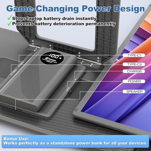 Teamgee P1 Plus Laptop Screen Extender 13.3" FHD 1080P IPS Display，Dual USB & HDMI Portable Monitor, Plug-and-Play Compatible with Mac/Windows/Android, Fits 13-17" Laptops in Kuwait