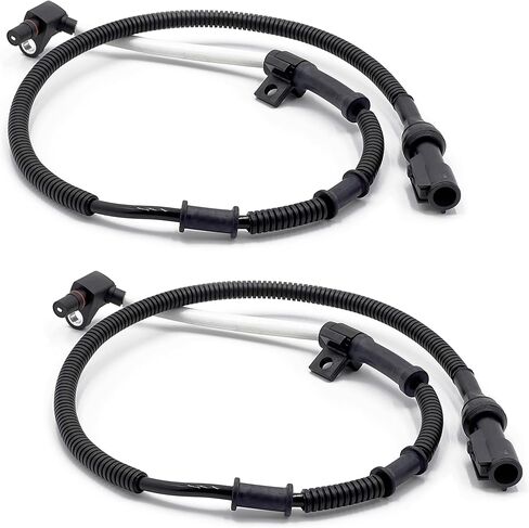 2Pcs Front Left and Right ABS Wheel Speed Sensor Compatible with Ford F150 Heritage F250 HD Super Duty Expedition Replacement for Lincoln Navigator 1998-2004 4WD Replaces F65Z2C204DB in Saudi Arabia