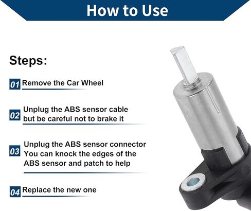 No.22739481 ABS Wheel Speed Sensor for Chevrolet Express 2500 2010-2017 Rear Left Right ABS Sensor Anti-lock Braking System Sensor 1 Pcs in Saudi Arabia