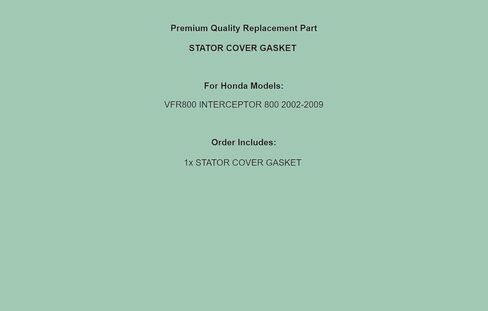 Replacement Stator Cover Gasket for Honda VFR800 Interceptor 800 2002 2003 2004 2005-2009 in Saudi Arabia