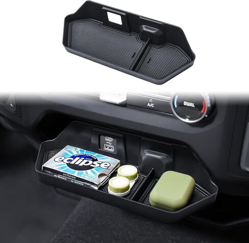 Front Center Console Organizer Compatible with 2022-2026 Ford F150 Jump Seat Interior Accessories, Under AC Control Console Hanging Storage Mount Holder Insert Tray in Saudi Arabia
