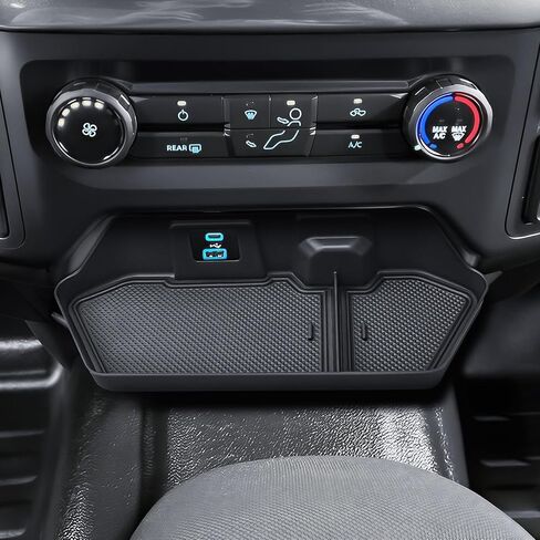 Front Center Console Organizer Compatible with 2022-2026 Ford F150 Jump Seat Interior Accessories, Under AC Control Console Hanging Storage Mount Holder Insert Tray in Saudi Arabia
