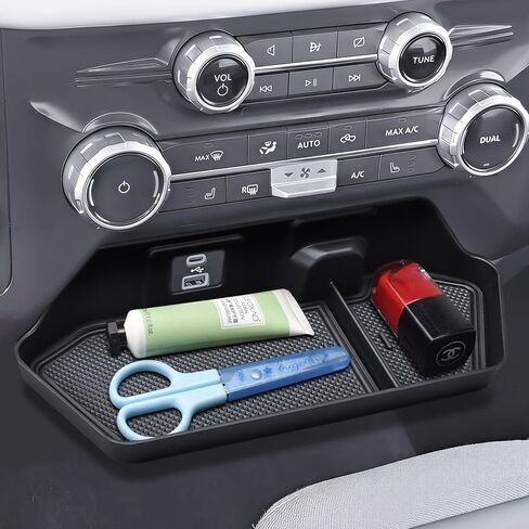 Front Center Console Organizer Compatible with 2022-2026 Ford F150 Jump Seat Interior Accessories, Under AC Control Console Hanging Storage Mount Holder Insert Tray in Saudi Arabia