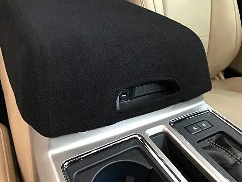 Car Console Covers Plus Made in USA fits Ford F150 F250 2014-2024 Select Bucket Seat Models Fleece Center Console Cover for Console Image as Shown Mossy in Saudi Arabia