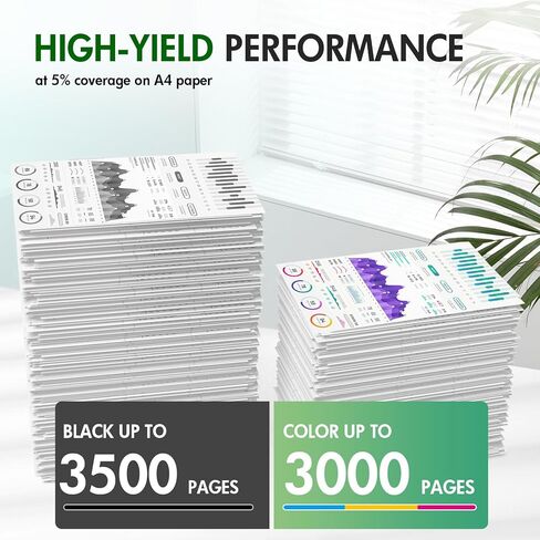 972A 972X Ink Cartridges Replacement for HP 972A for HP Pagewide Pro MFP 477dw 477dn 452dn 577dw 552dn 552dw P55250dw 477 452 552 577 Printer High Yield (4 Pack, Black, Cyan, Yellow, Magenta) in Kuwait