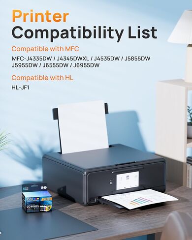 خراطيش حبر E-Z LC406 LC406XL لاستبدال طابعة Brother LC406 XL LC406XL لـ Brother MFC-J4335DW MFC-J5855DW MFC-J6555DW MFC-J4535DW MFC-J6955DW (5 عبوات - 2 أسود سماوي أرجواني أصفر) in Kuwait
