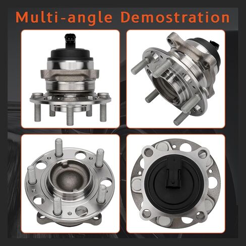 DRIVESTAR 513278 محاور العجلات الأمامية ومجموعة المحامل 2011-2016 لسيارة Hyundai Equus، 2009-2014 لسيارة Hyundai Genesis [موديلات سيدان ذات 4 أبواب فقط]، 5 عروات مع ABS in Saudi Arabia