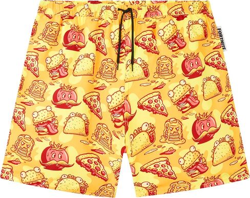 Minecraft | Pokemon | Fortnite Boys Swim Trunks, Shorts with Mesh, UPF 50 Swimsuit, Beach Pool Bathing Suit, 5–16Y in Saudi Arabia
