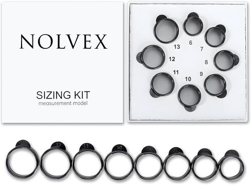 Smart Ring Sizer Kit for Accurate Finger Measurement – Reusable Ring Measuring Tool for Sizes US 6-13 – Lightweight ABS Plastic with Instruction Guide – Ideal for Wellness and Fitness Rings in Saudi Arabia