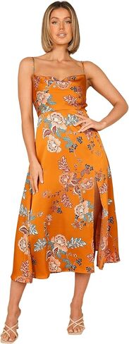 Petal & Pup Women's Alejandra Cowl Neck Midi Dress in Saudi Arabia