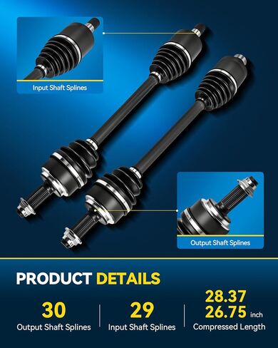 PHILTOP CV Axle Shaft Assembly Compatible with Honda Odyssey 2007 2008 2009 2010, Front Left Complete CV Joint Axle Shaft 2 PCS in Saudi Arabia