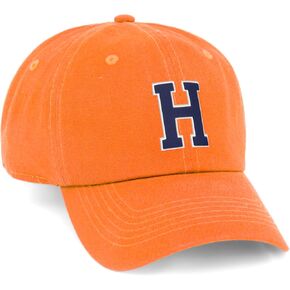 I&W Hatgear Classic White Navy الأولي حرف A إلى Z قبعة بيسبول قابلة للتعديل للأب in Kuwait