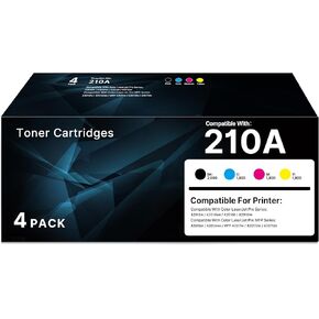خراطيش حبر 210A - بديل حبر 4301FDW لخراطيش حبر HP Color LaserJet Pro MFP 4301fdw المتوافقة مع طابعات HP 210A 210X W2100A 4301 4201dw 4201dn 4301fdn، 4 عبوات مع رقاقة in Kuwait