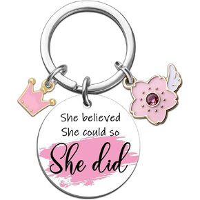 Inspirational Keychain Encouragement Gifts for Women Motivational Uplifting Gift for Friends Daughter Sister Thankgiving Christmas Gift Ideas Positive Affirmation Keyring in Kuwait