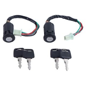 2X Ignition Key Switches for Hawk 110 TaoTao Coolster Sunl Baja Roketa Apollo Kymco and More 4-Wheeler Chinese ATV Dirt Pit Bike Quad Go Kart Moped Scooter 50cc 70cc 90cc 110cc 125cc in Kuwait