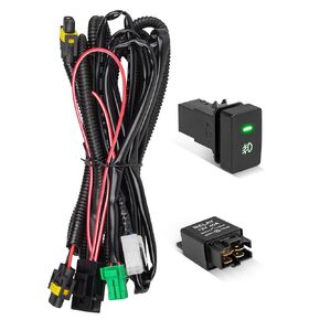 سرج أسلاك ضوء الضباب Anina H11 H8 H9 880 مع مفتاح تشغيل/إيقاف نمط OEM ومرحل 40 أمبير متوافق مع 2013-2022 Honda Civic Accord Fit CR-V لأضواء القيادة الضبابية LED in Kuwait