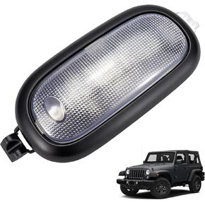 Dome Light with Lens & Bulbs for Rear Overhead Roof Parts Compatible with 2011-2018 Jeep Wrangler JK JKU Interior Map Reading Light Accessories LED Replaces 5KQ79DX9AC in Kuwait