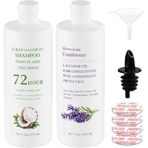 زجاجات الشامبو الفارغة من الرحلات البحرية: 56oz مقاومة للتسرب بالكامل - املأ الزجاجات واحزمها في الأمتعة التي تم فحصها بثقة - مسارات قابلة لإعادة الاستخدام - للرحلات البحرية والسفر والأحداث in Kuwait