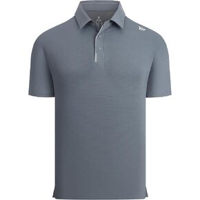Alex Vando Mens Golf Shirts Moisture Wicking Quick-Dry Short Sleeve Performance Dry Fit Active Men Polo Shirts in Kuwait