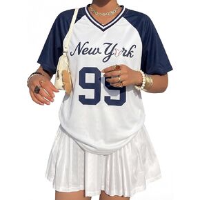 Baseball Shirts for Women Oversized Game Day Baseball Fan Jersey Shirts Game Day Jersey in Saudi Arabia