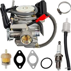 150cc GY6 Carburetor with Air Filter Intake Manifold Replacement for GY6 4 Stroke Engines Electric Choke Motorcycle Scooter 152QMJ 157QMI in Kuwait