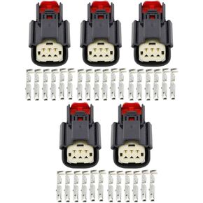 5 Sets 6 Pin automotive connector harness headlight plug with terminal 33472-0606, DJ7068W-1.5-21 in Kuwait