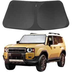 لاند كروزر مخصص للزجاج الأمامي ظل الشمس من أجل يو تا لاند كروزر 1998-2025 النافذة الأمامية ظلة الشمس قناع 240T كتل الظل الأشعة فوق البنفسجية اكسسوارات السيارات in Kuwait