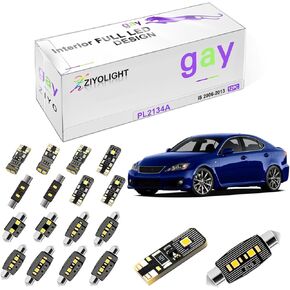 LED Interior Light kit for Lexus is250 is350 ISF 2006-2013 Dome Light Bulbs Replacement Package, 6000K Xenon White LED Lights Accessories Upgrade (12 Bulbs) in Saudi Arabia