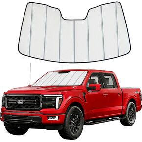 Windshield Sun Shade for Ford F150 2021-2025,Premium Folding Windshield Sun Shade for Ford F-150, Window Sunshade Sun Visor Protector Blocks UV Rays in Kuwait