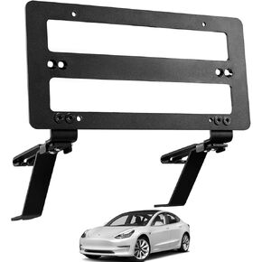 2024 Tesla Model Y حامل لوحة الترخيص الأمامي وحامل تثبيت الإطار بدون حفر ولا لاصق ارتفاع قابل للتعديل حامل لوحة ترخيص مصنوع في الولايات المتحدة لطراز Tesla Y 2020-2024 الملحقات المتوافقة مع OEM in Kuwait