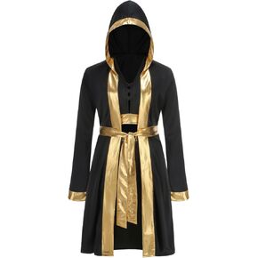 Boxer Costume Boxing Outfit Women Wrestling Gold Skirt Halloween 4 PCS in Kuwait