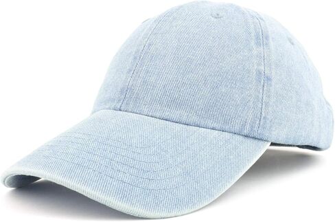 Trendy Apparel Shop Unstructured Cotton Denim Dad Hat in Saudi Arabia