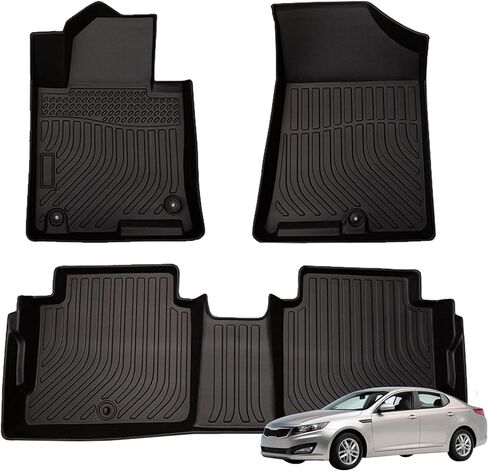 Priprilod Floor Mats Fit for Kia Optima 2011-2015 All Weather Protector TPE Floor Liners Custom Fit Car Mats Non-Slip in Saudi Arabia