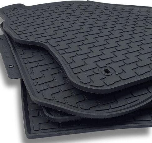 Custom-fit for 2023-2026 Honda Pilot Premium All-Weather Rubber Floor Mats Front and 2nd & 3rd Row Seat Liner Set Heavy Duty Set (Black) in Kuwait