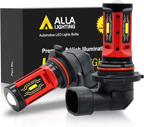 Alla Lighting P22d Base HB4 9006 LED استبدال مصابيح الضباب الصفراء، 3000K in Saudi Arabia