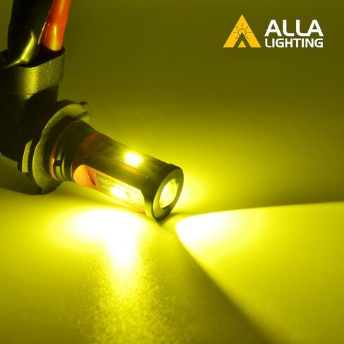 Alla Lighting P22d Base HB4 9006 LED استبدال مصابيح الضباب الصفراء، 3000K in Saudi Arabia