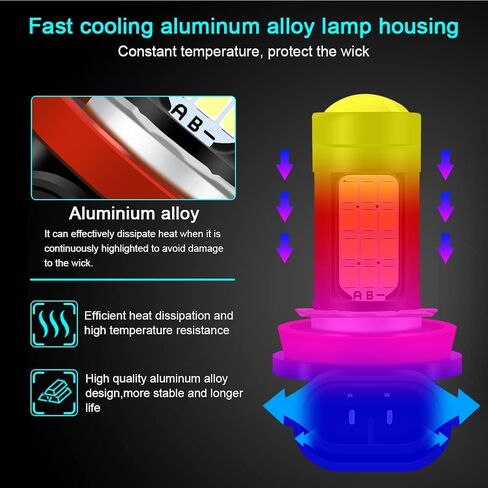 مصابيح LED ICBEAMER 9005/HB3، طقم استبدال المصابيح الأمامية LED عالية الشعاع للتوصيل والتشغيل، 6000 كلفن أبيض ساطع، استبدال الهالوجين، تركيب سريع، عبوة من قطعتين in Kuwait