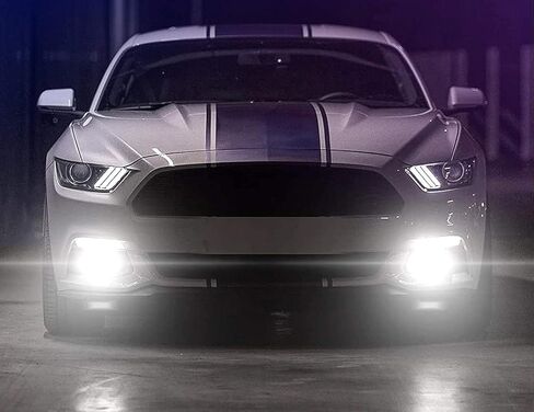 مصابيح LED ICBEAMER 9005/HB3، طقم استبدال المصابيح الأمامية LED عالية الشعاع للتوصيل والتشغيل، 6000 كلفن أبيض ساطع، استبدال الهالوجين، تركيب سريع، عبوة من قطعتين in Kuwait