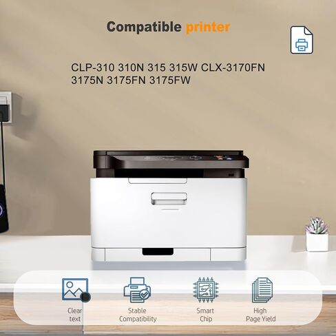 1 Pack CLT-M409S Magenta Toner Cartridge High Yield 2,800 Pages Compatible for Samsung CLP-310 310N 315 315W CLX-3170FN 3175N 3175FN 3175FW Printer in Kuwait