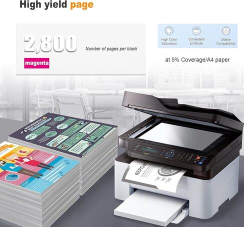 1 Pack CLT-M409S Magenta Toner Cartridge High Yield 2,800 Pages Compatible for Samsung CLP-310 310N 315 315W CLX-3170FN 3175N 3175FN 3175FW Printer in Kuwait