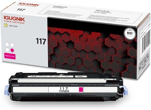 1 Pack 117 Magenta Toner Cartridge, Compatible for Canon 117 Toner Replacement for imageCLASS MF8450c Printer in Kuwait