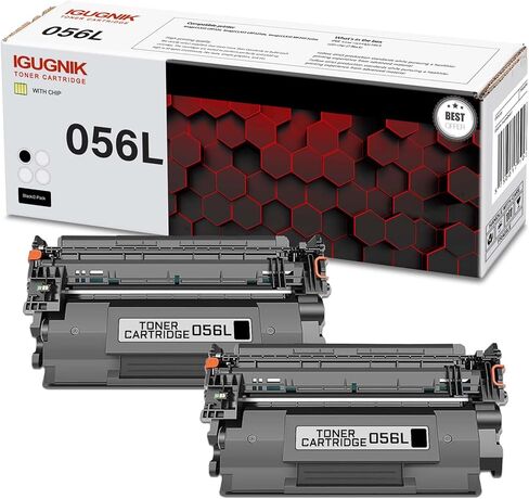 2 Pack CRG 056L Black Toner Cartridge, Compatible for Canon CRG 056L Toner Replacement for imageCLASS LBP320 imageCLASS LBP325dn imageCLASS MF540 Series Printer in Kuwait