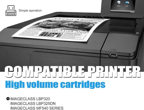 2 Pack CRG 056L Black Toner Cartridge, Compatible for Canon CRG 056L Toner Replacement for imageCLASS LBP320 imageCLASS LBP325dn imageCLASS MF540 Series Printer in Kuwait