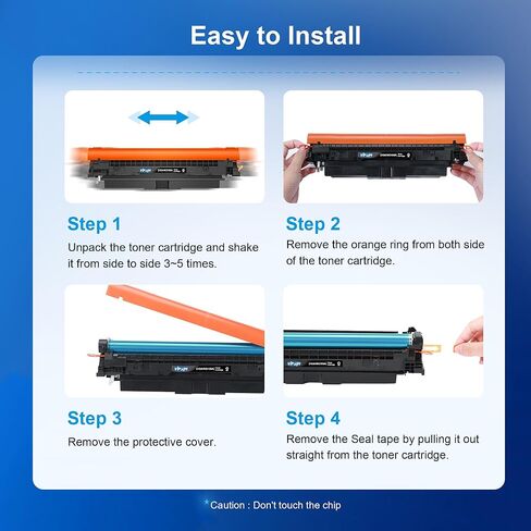 خراطيش حبر 210A - بديل حبر 4301FDW لخراطيش حبر HP Color LaserJet Pro MFP 4301fdw المتوافقة مع طابعات HP 210A 210X W2100A 4301 4201dw 4201dn 4301fdn، 4 عبوات مع رقاقة in Kuwait